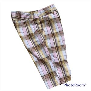 Copper Key Plaid Bermuda Walking Shorts Size 7